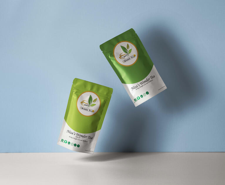 Niza's Wonder Tea packets