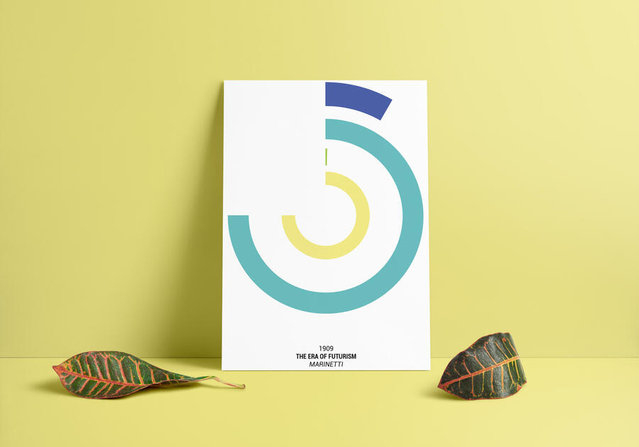 Futurism Inspired Poster