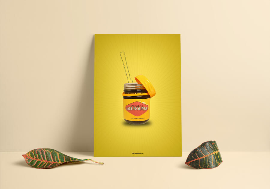 Marvellous Melbourne / Vegemite Poster