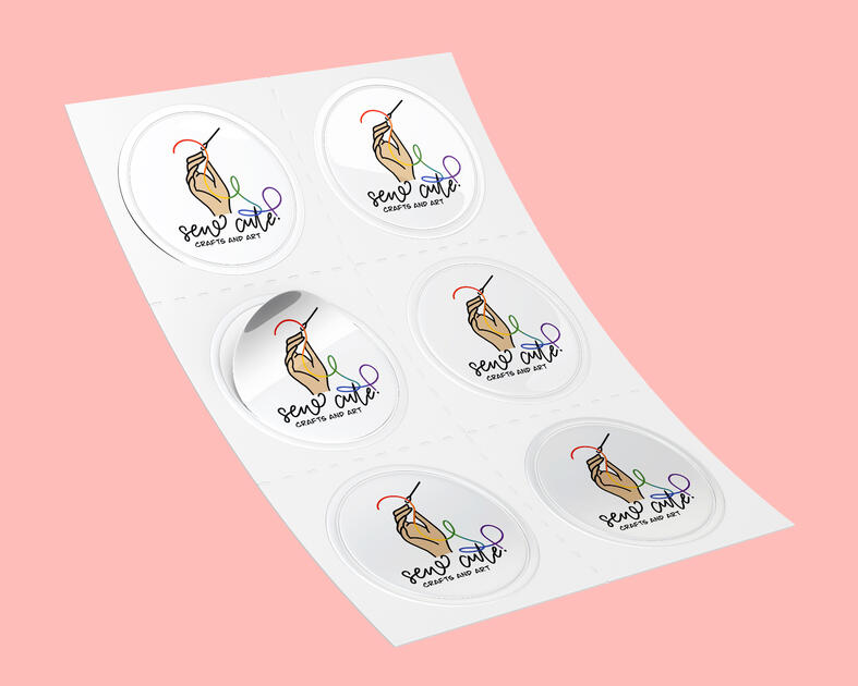 Sew Cute! Logo (for stickers)