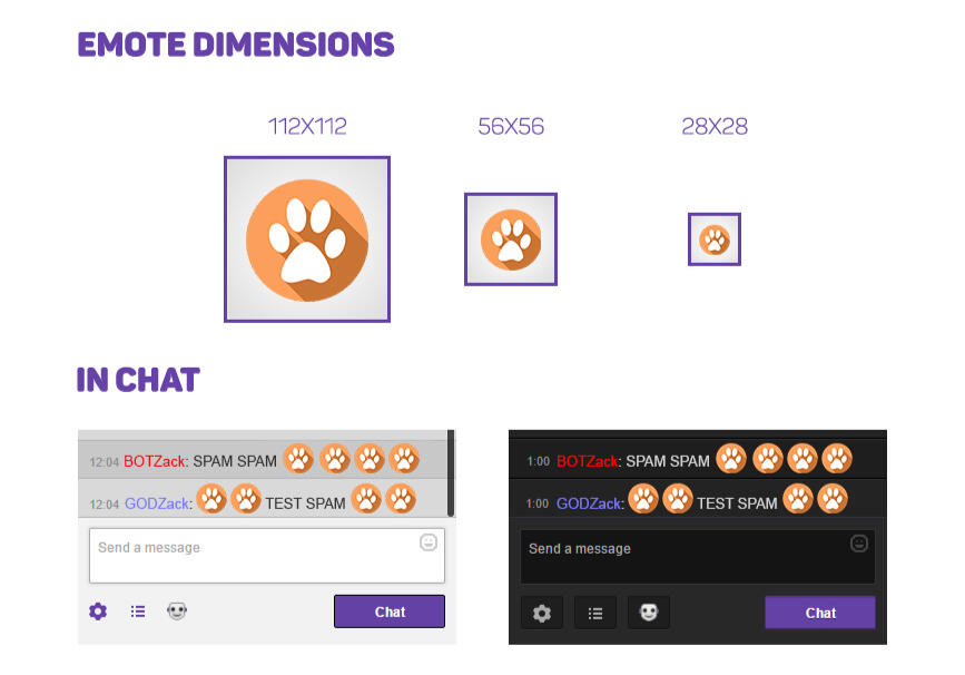 Orange Paw Emote